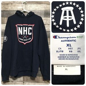 Champion Nardini Hockey Club Pullover Hoodie Men’s XL Navy Blue Barstool Sports